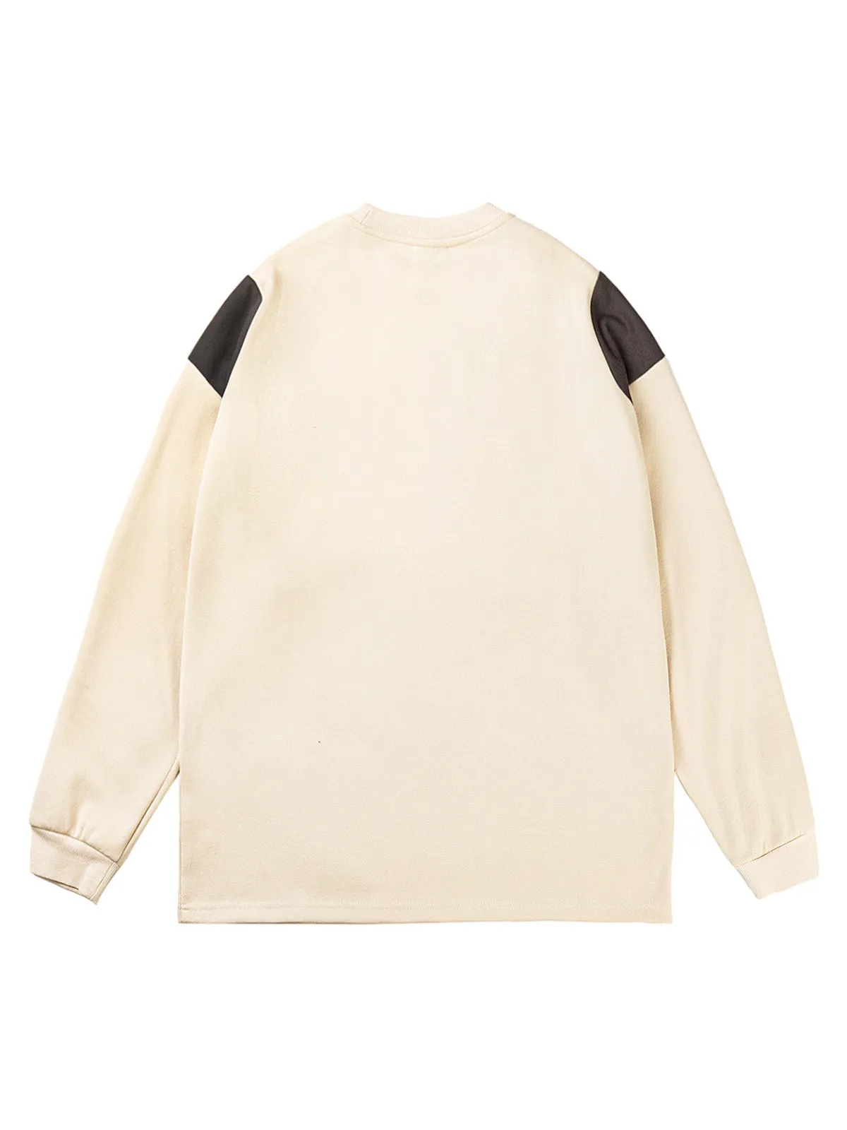 Thesupermade Patchwork Printed Long Sleeve T-Shirt sold by Thesupermade product image thumbnail 2