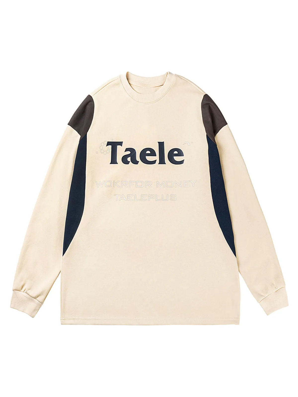 Thesupermade Patchwork Printed Long Sleeve T-Shirt sold by Thesupermade