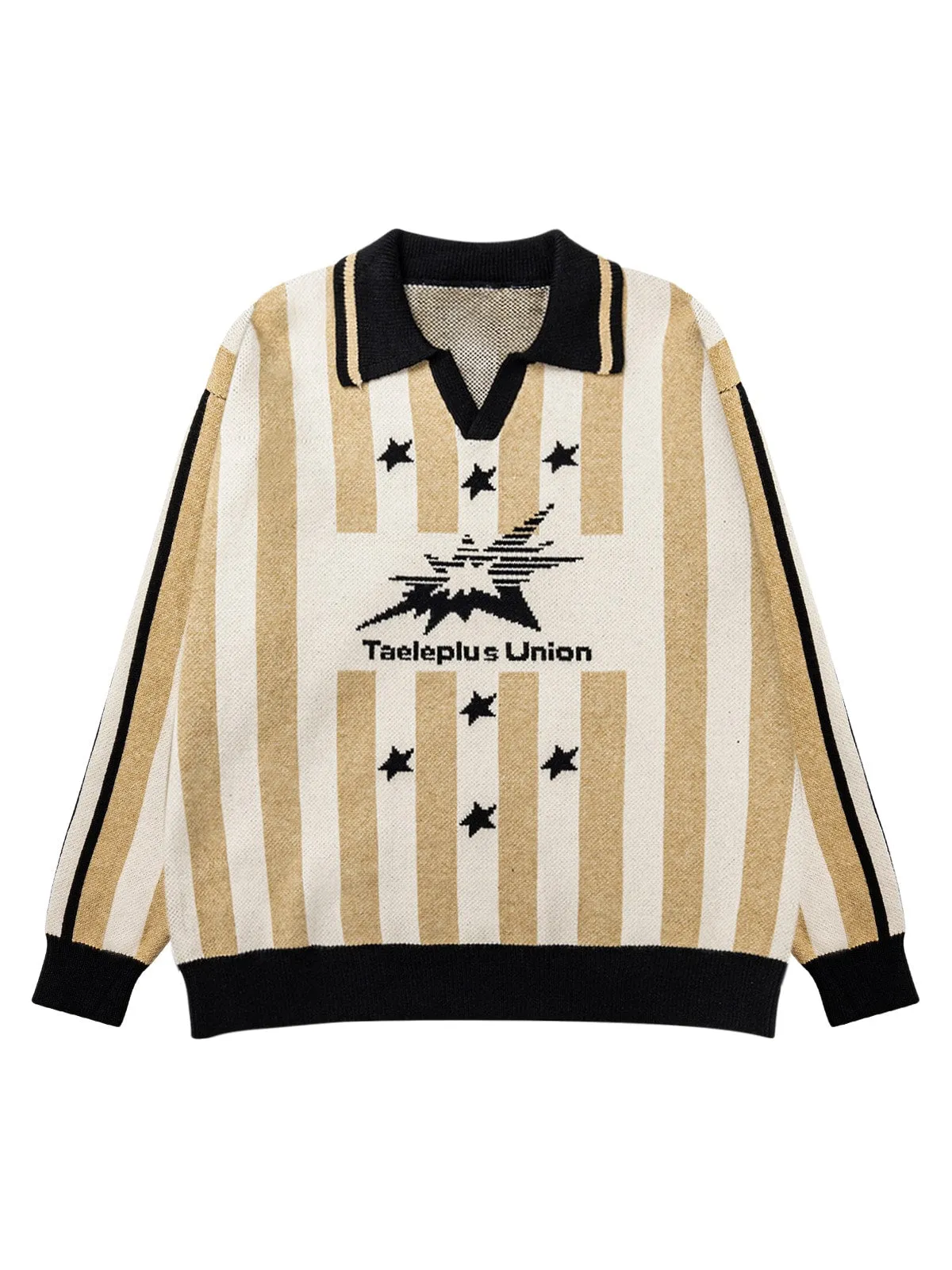 Thesupermade Star Rugby Striped Sweater sold by Thesupermade