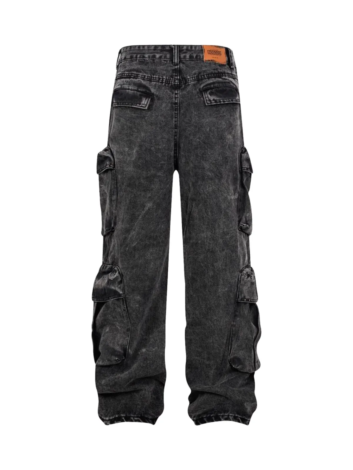 Thesupermade Washed Multi-pocket Cargo Jeans sold by Thesupermade product image thumbnail 4