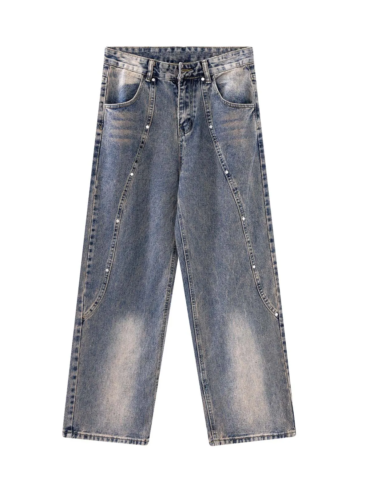 Thesupermade Rivet Distressed Jeans sold by Thesupermade product image thumbnail 2