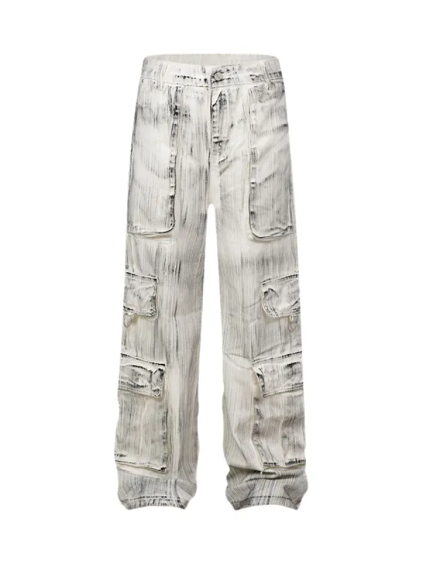 Thesupermade Multi Pocket Cargo Jeans - 2255 sold by Thesupermade