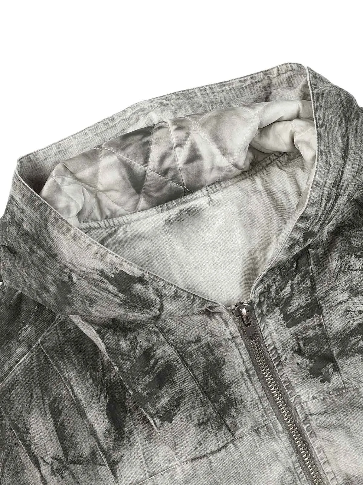 Thesupermade Wasteland Style Tie-dye Patch Letter Embroidery Jacket - 2214 sold by Thesupermade product image thumbnail 4
