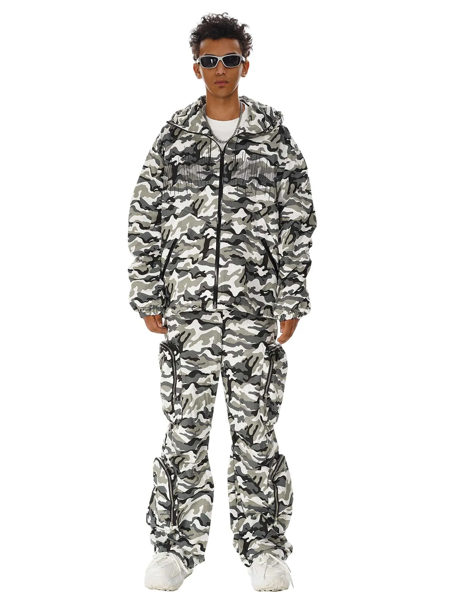 Thesupermade High Street Multi-Pocket Zipper Camouflage Pants sold by Thesupermade product image thumbnail 3