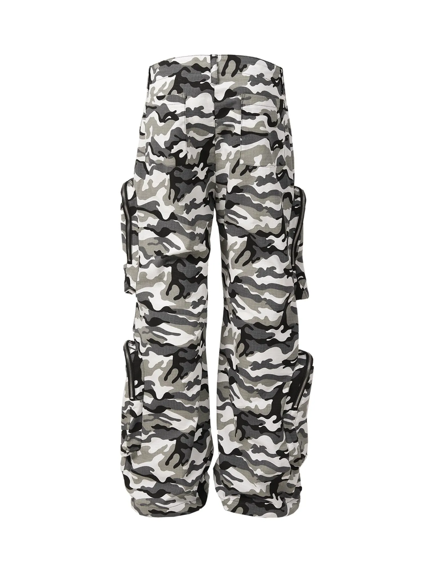 Thesupermade High Street Multi-Pocket Zipper Camouflage Pants sold by Thesupermade