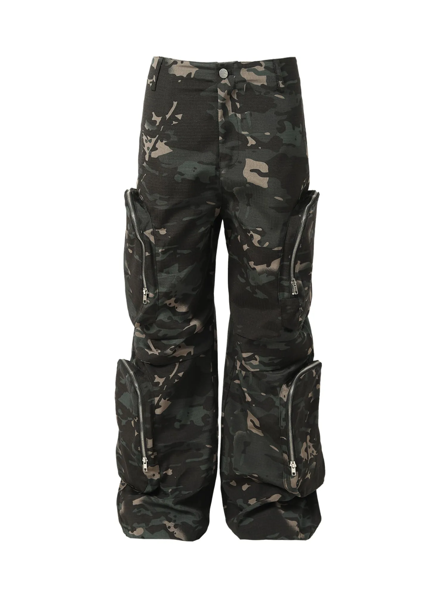 Thesupermade High Street Multi-Pocket Zipper Camouflage Pants sold by Thesupermade product image thumbnail 5