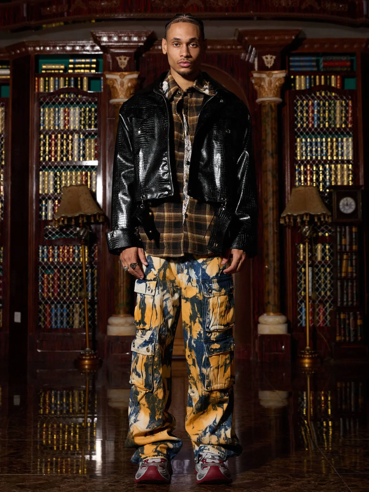 Thesupermade Shoulder Pad PU Leather Jacket - 2305 sold by Thesupermade