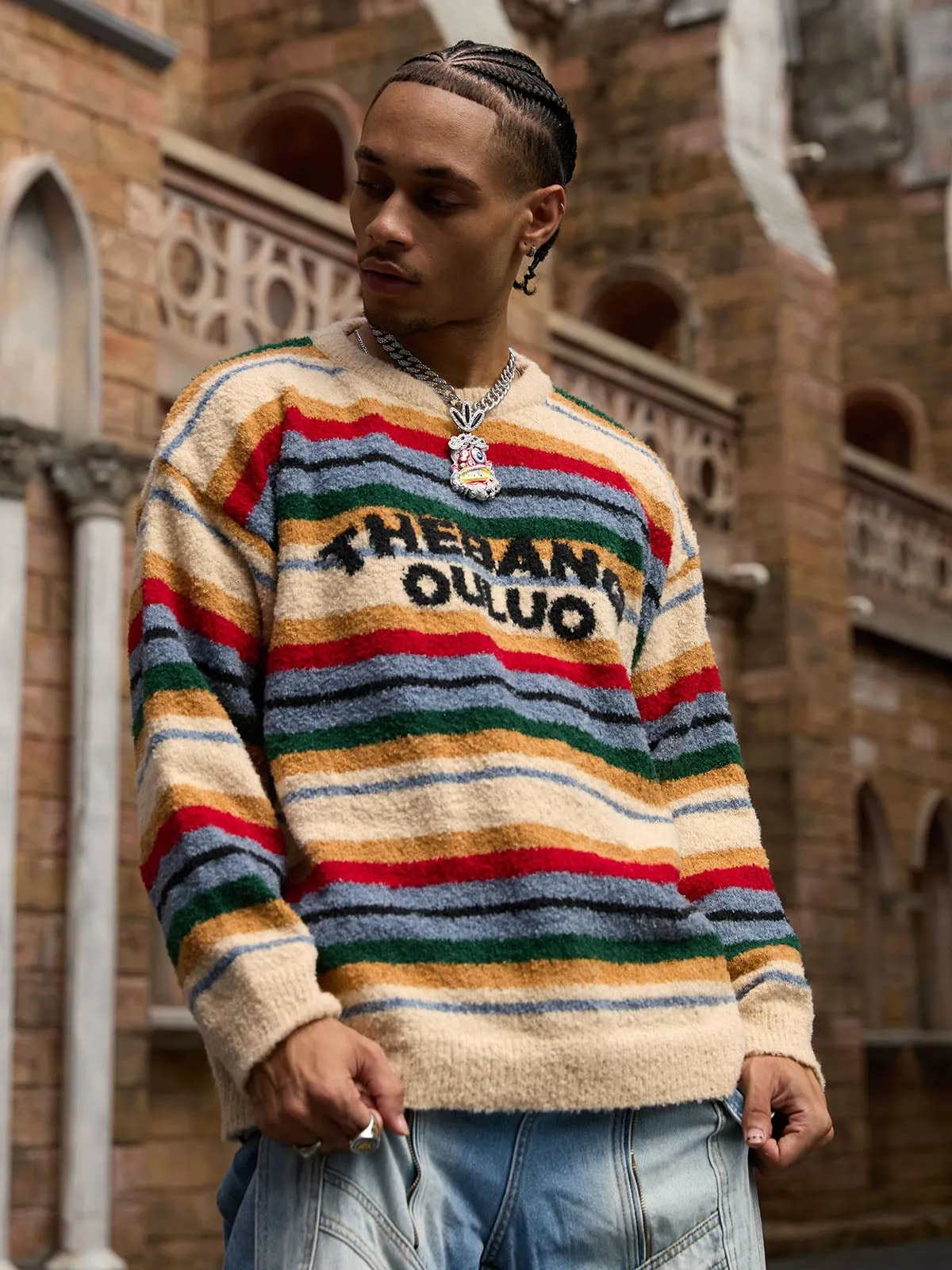 Thesupermade Vintage Striped Sweater - 2344 sold by Thesupermade product image thumbnail 2