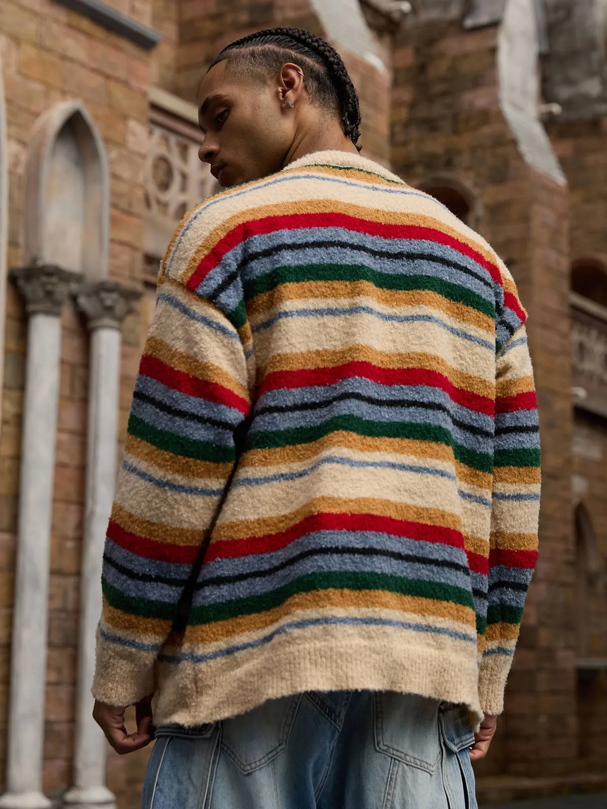 Thesupermade Vintage Striped Sweater - 2344 sold by Thesupermade product image thumbnail 3