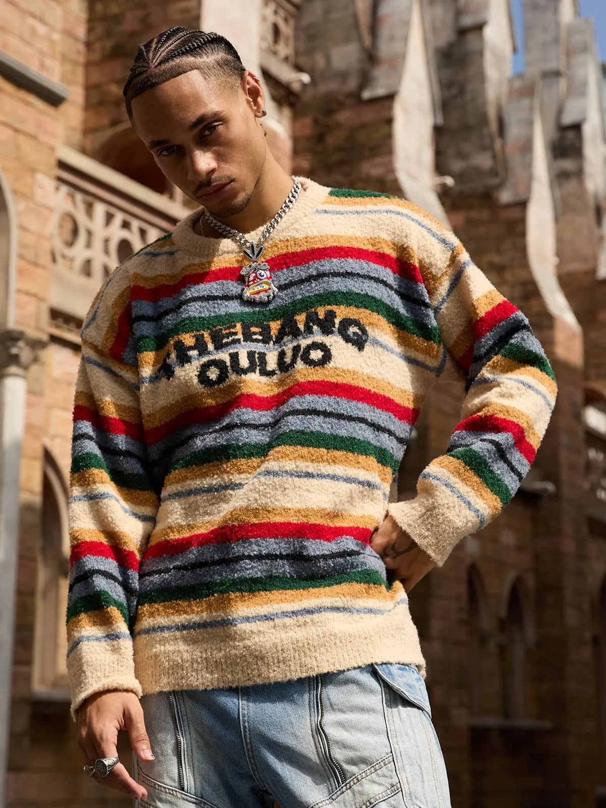 Thesupermade Vintage Striped Sweater - 2344 sold by Thesupermade