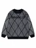 Thesupermade Mohair Diamond Grid Sweater sold by Thesupermade