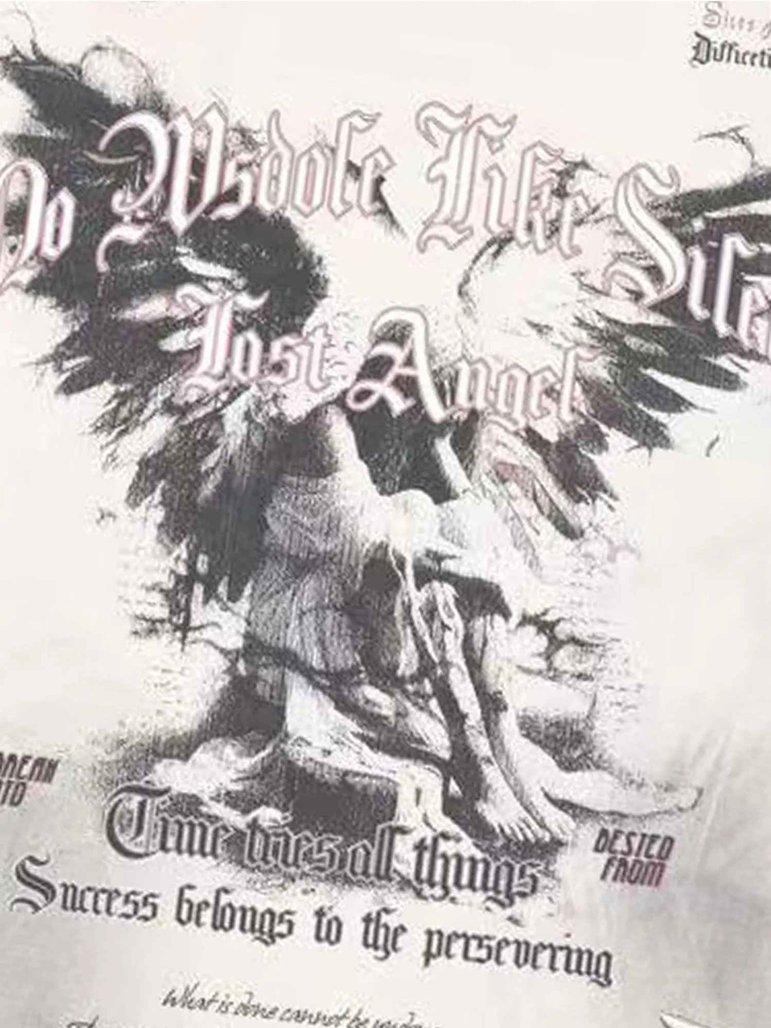 Thesupermade Distressed Hole Print Long-sleeved T-shirt sold by Thesupermade product image thumbnail 5