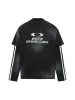 Thesupermade Distressed Printed Faux Two-piece Long-sleeved T-shirt - 2328 sold by Thesupermade