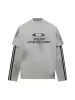 Thesupermade Distressed Printed Faux Two-piece Long-sleeved T-shirt - 2328 sold by Thesupermade