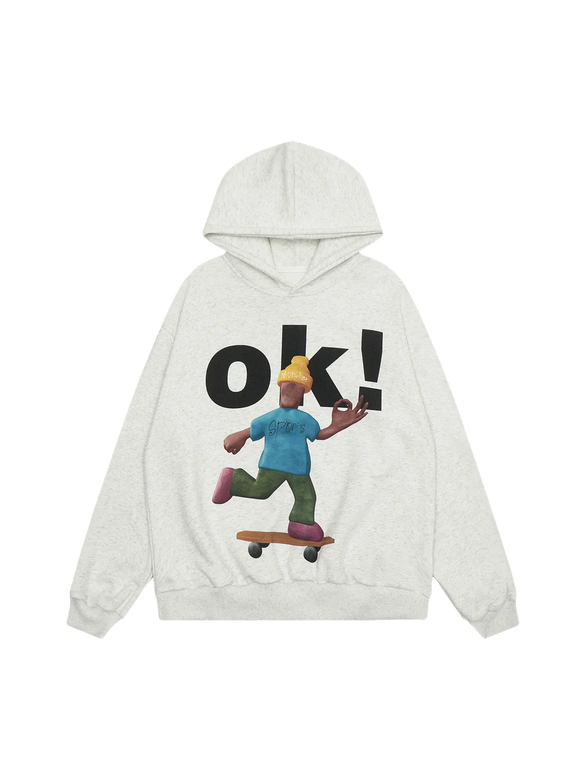 Thesupermade Skateboard Character Printed Hoodie - 2322 sold by Thesupermade