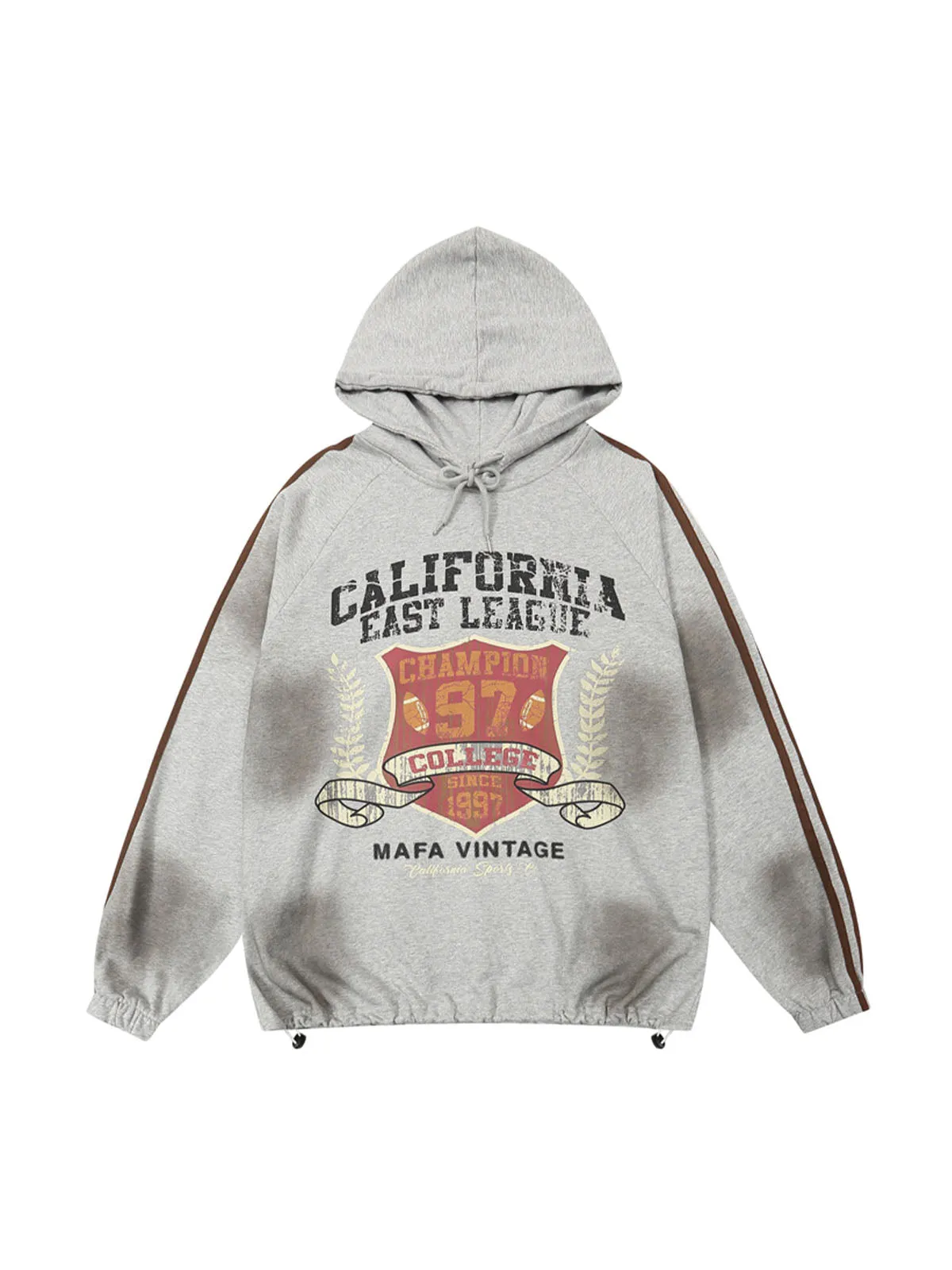 Thesupermade Retro Old Letter Print Pullover Hoodie sold by Thesupermade product image thumbnail 2