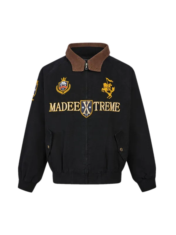 Thesupermade Detroit Badge Embroidery Jacket sold by Thesupermade