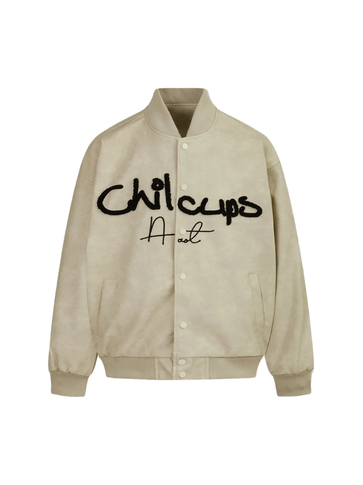 Thesupermade Contrast Color Embroidery Bomber Jacket sold by Thesupermade