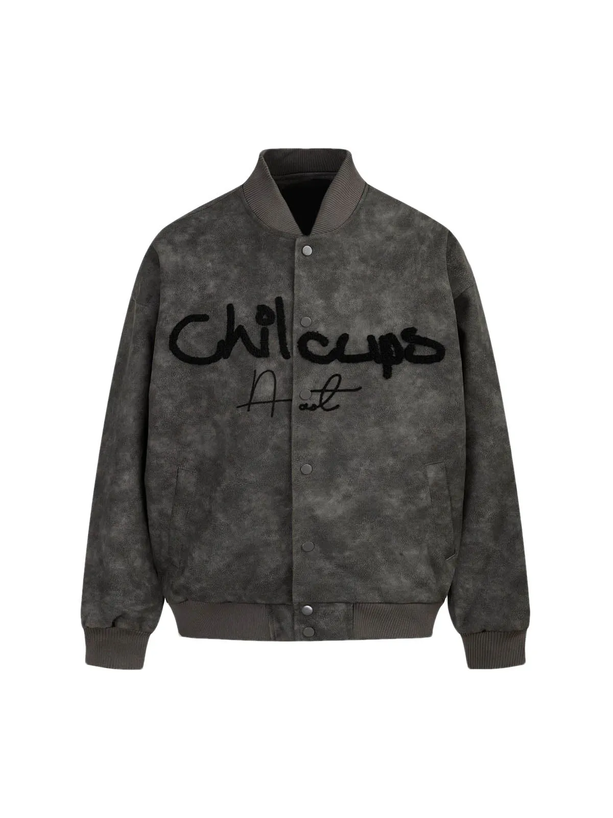 Thesupermade Contrast Color Embroidery Bomber Jacket sold by Thesupermade product image thumbnail 2