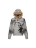 Thesupermade Wasteland Style Cardigan Zip UP Fur Hooded Jacket - 2279 sold by Thesupermade