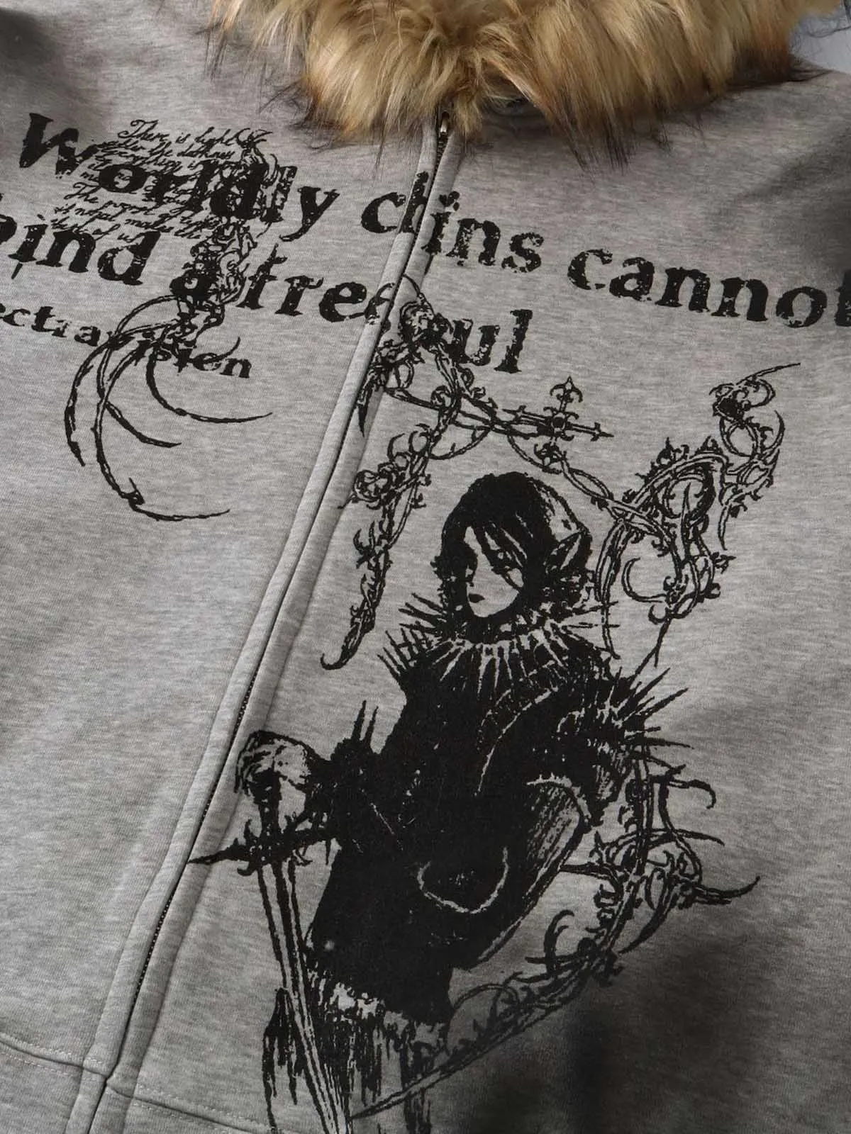 Supermade × Mortemartt Graphic Hooded Jacket- 2279 sold by Thesupermade product image thumbnail 5