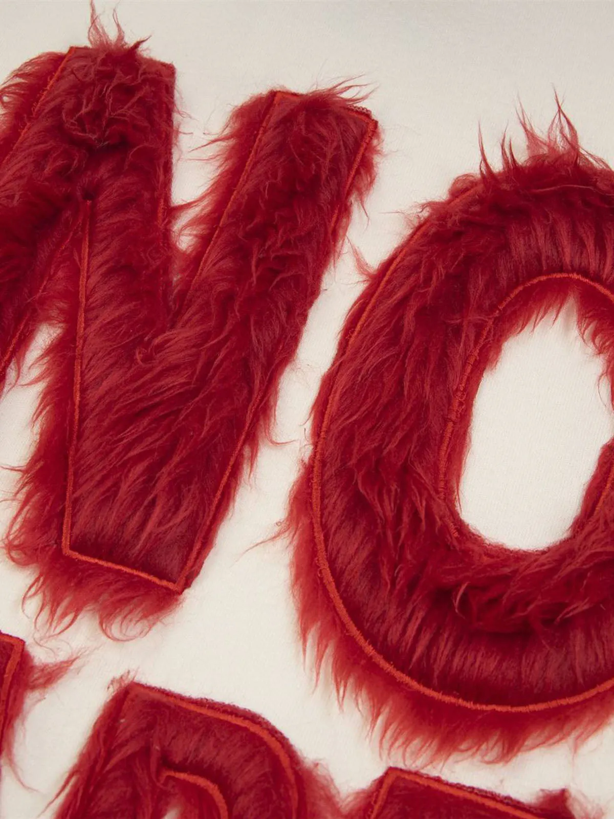 Thesupermade Fur Patchwork Embroidered Stitching Hoodie sold by Thesupermade product image thumbnail 5