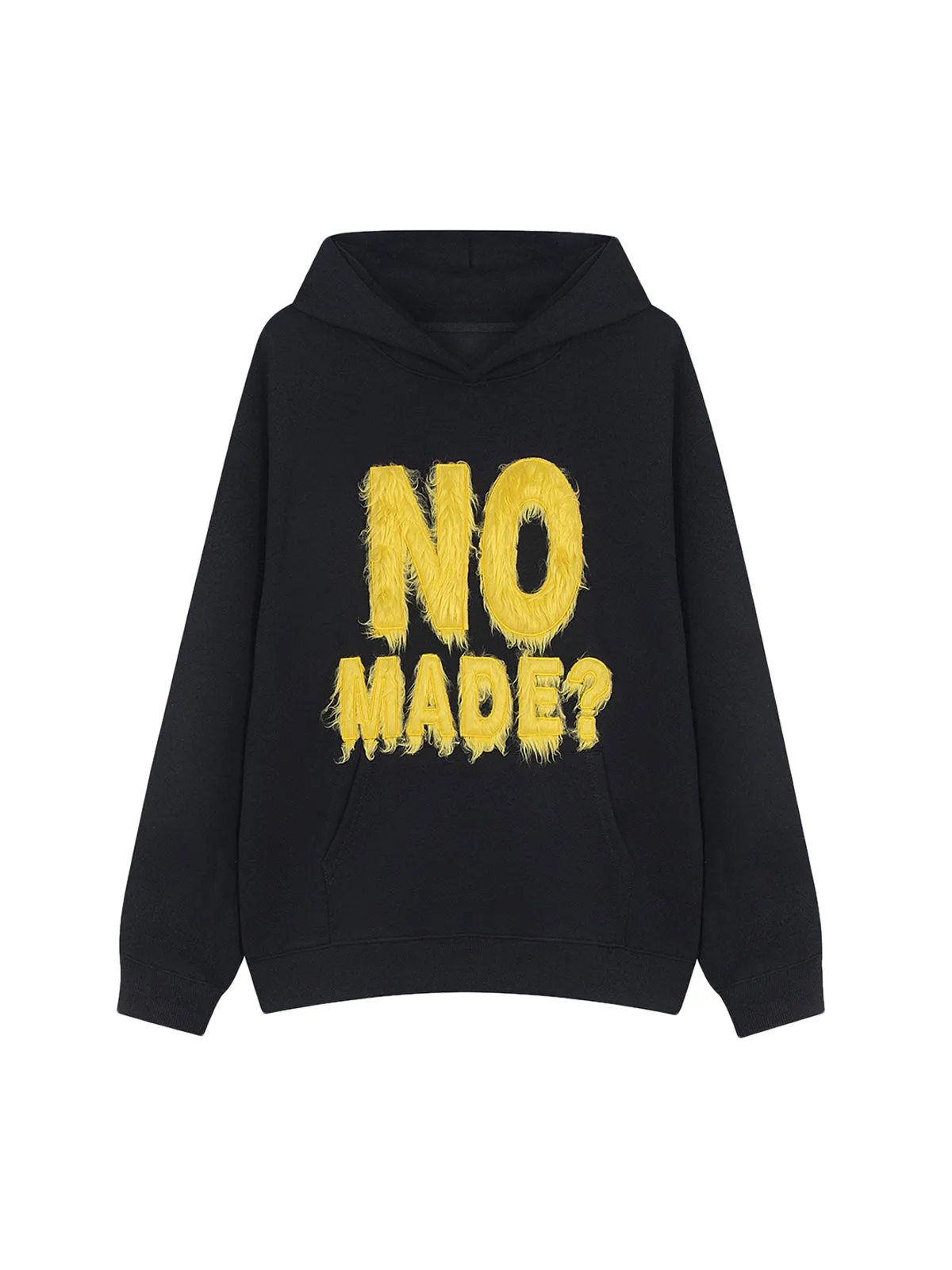 Thesupermade Fur Patchwork Embroidered Stitching Hoodie sold by Thesupermade product image thumbnail 2