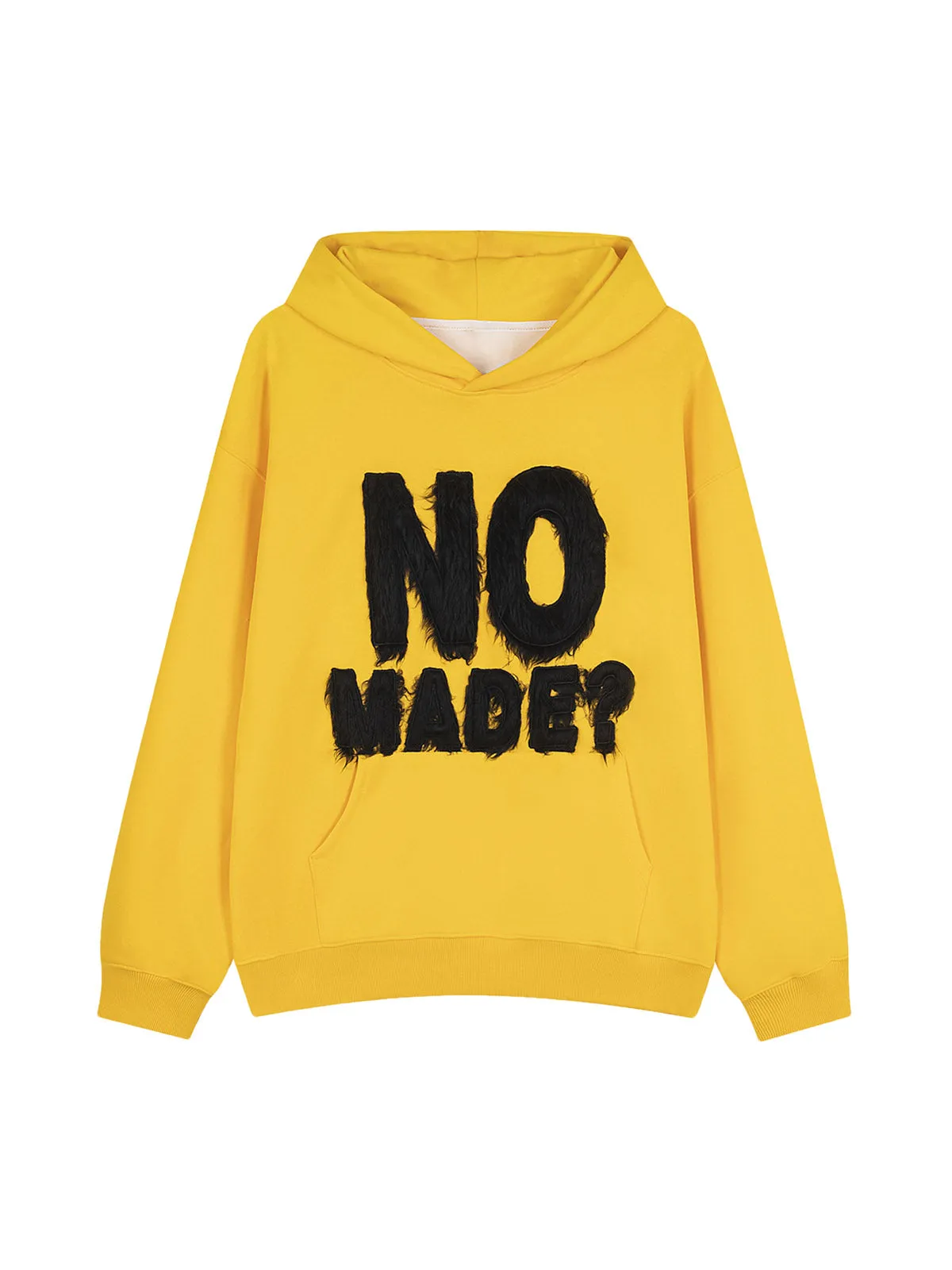 Thesupermade Fur Patchwork Embroidered Stitching Hoodie sold by Thesupermade product image thumbnail 3