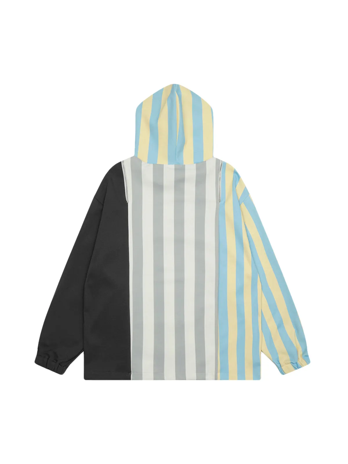 Thesupermade Vertical Striped Drop Shoulder Pullover Hoodie sold by Thesupermade product image thumbnail 4