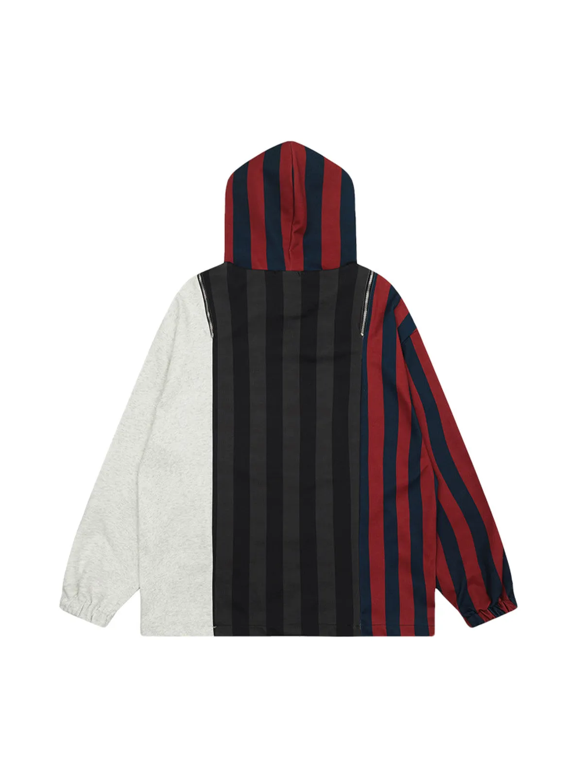 Thesupermade Vertical Striped Drop Shoulder Pullover Hoodie sold by Thesupermade product image thumbnail 2