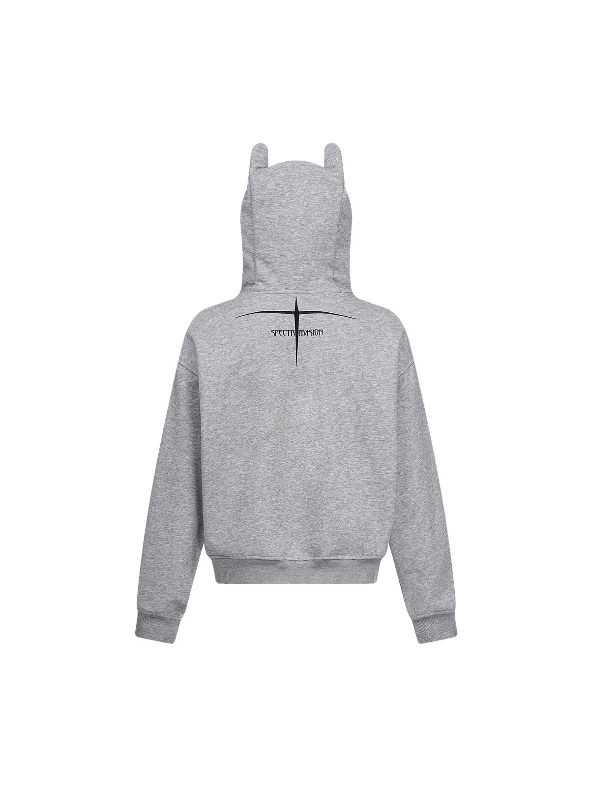 Thesupermade Devil Ear Washed Cardigan Hooded Jacket sold by Thesupermade product image thumbnail 4