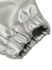 Thesupermade Silver Leather  Motorcycle Hooded Jacket sold by Thesupermade