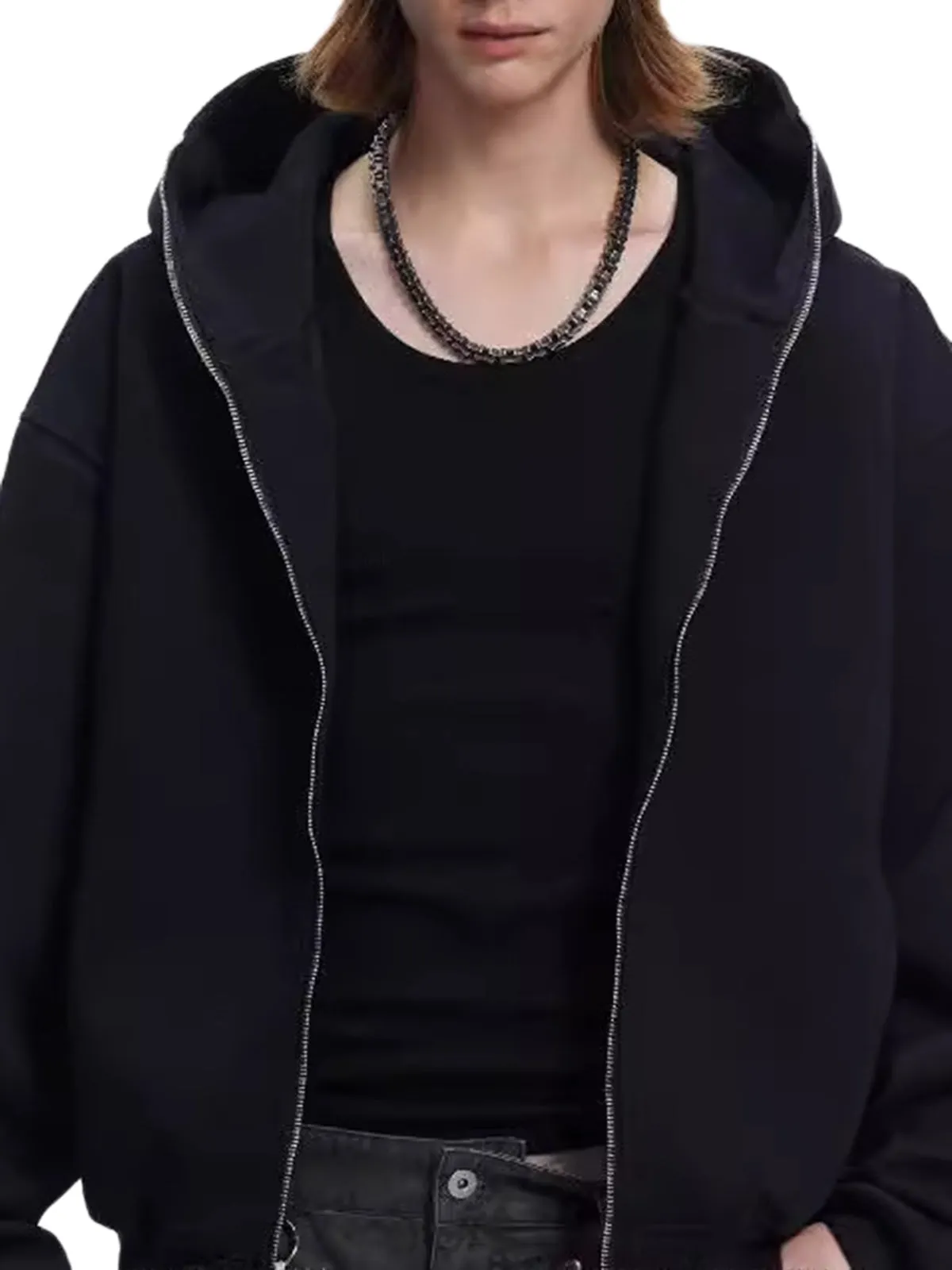 Thesupermade Stand Collar Zip Up Jacket sold by Thesupermade product image thumbnail 5