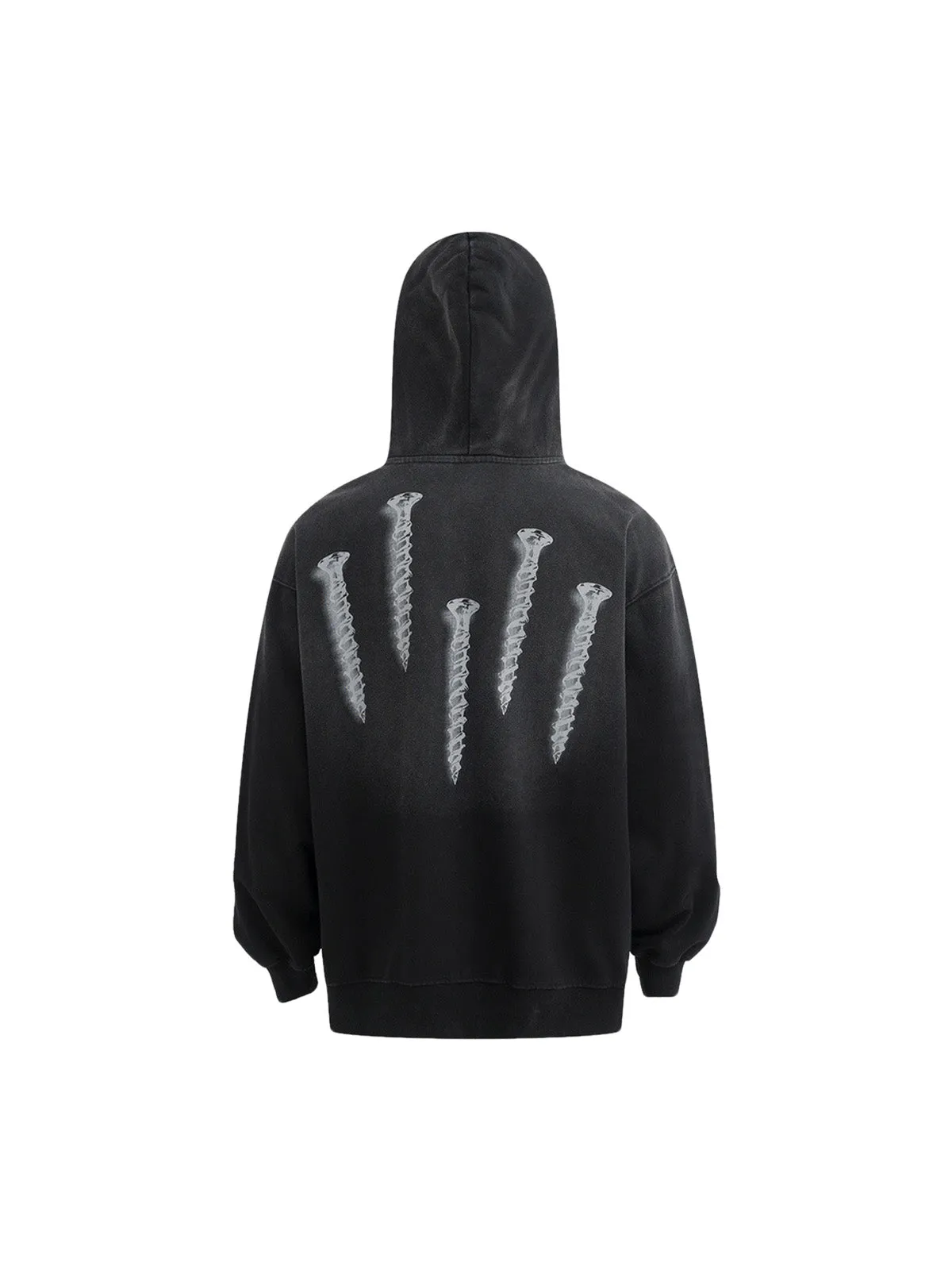 Thesupermade Nail Graphic Gradient Pullover Hoodie sold by Thesupermade product image thumbnail 2