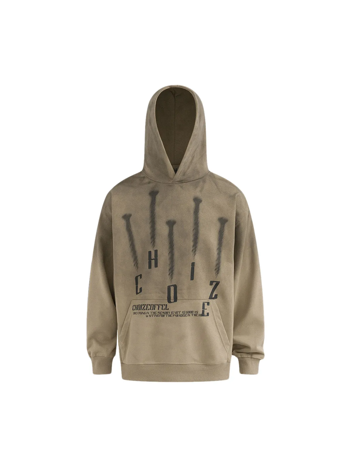 Thesupermade Nail Graphic Gradient Pullover Hoodie sold by Thesupermade product image thumbnail 3