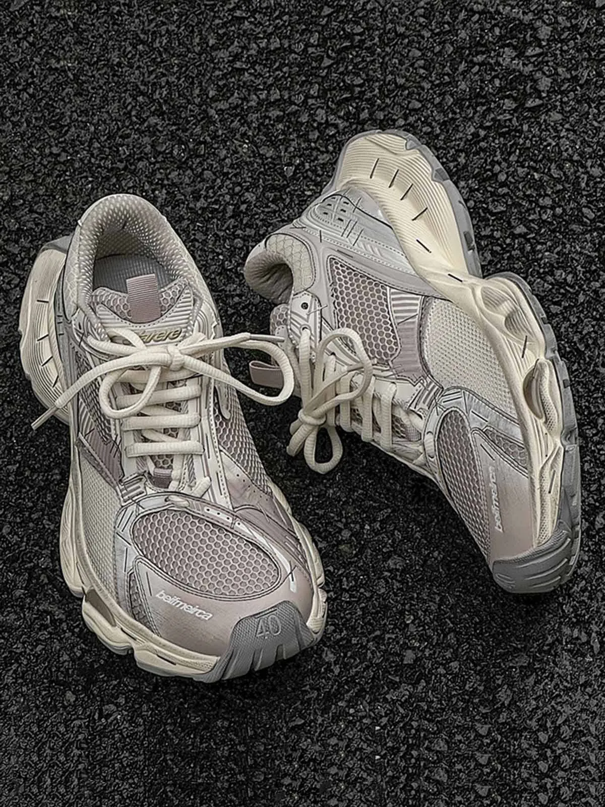 Thesupermade Retro Stapler Chunky Sneakers sold by Thesupermade product image thumbnail 3