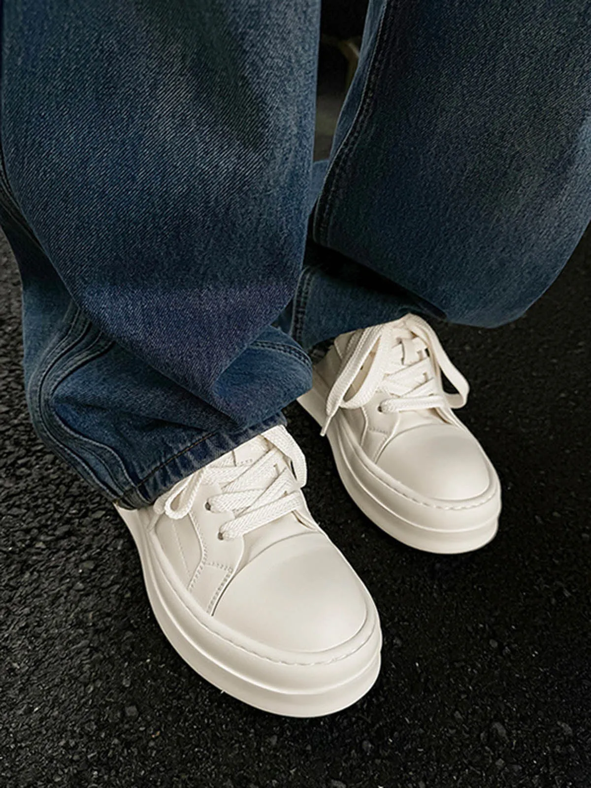 Thesupermade Cut Square Platform Sneakers - 2284 sold by Thesupermade product image thumbnail 4