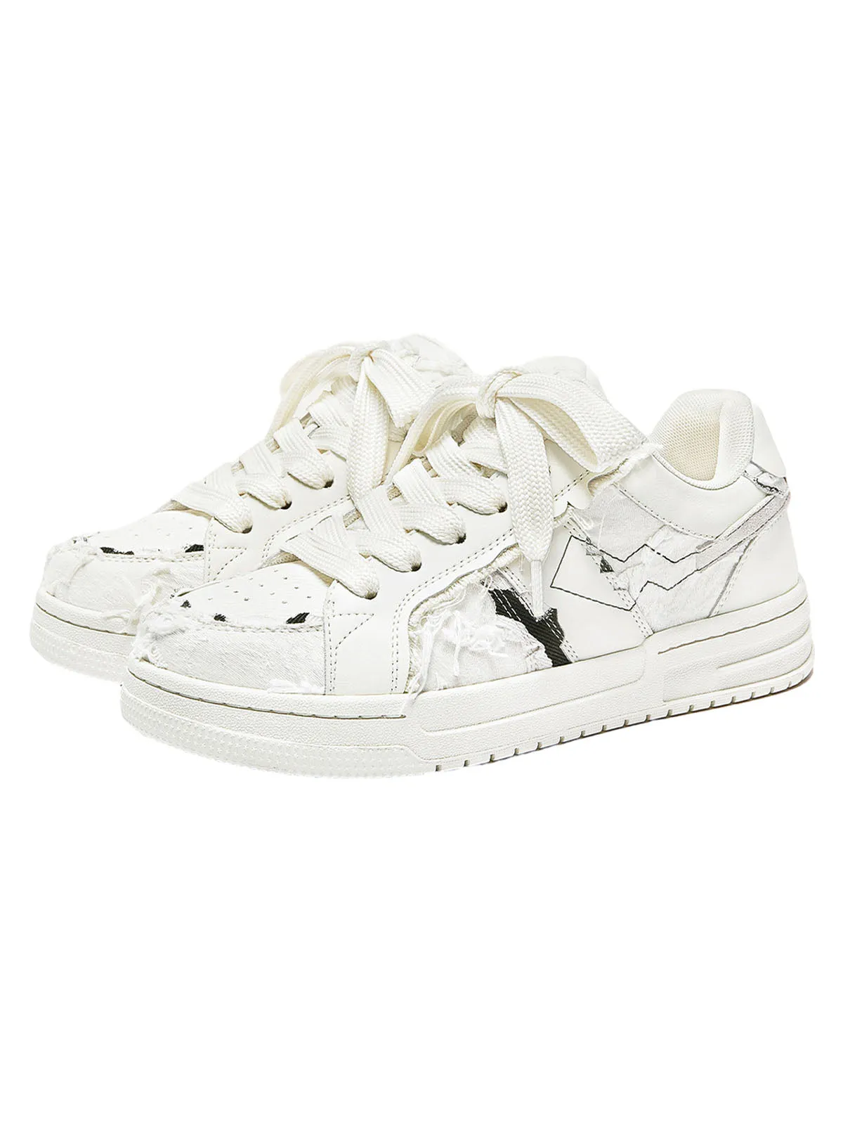 Contrast Raw Edge Skate Shoes sold by Thesupermade