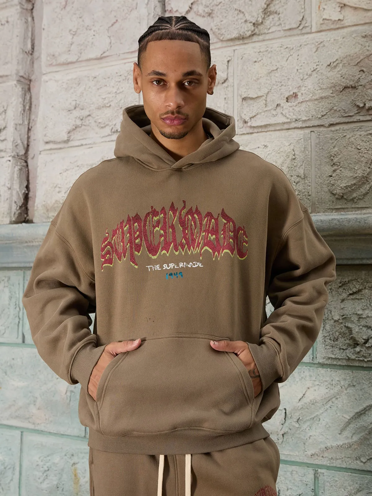 Thesupermade Oversized Graphic Hoodie Set sold by Thesupermade product image thumbnail 2