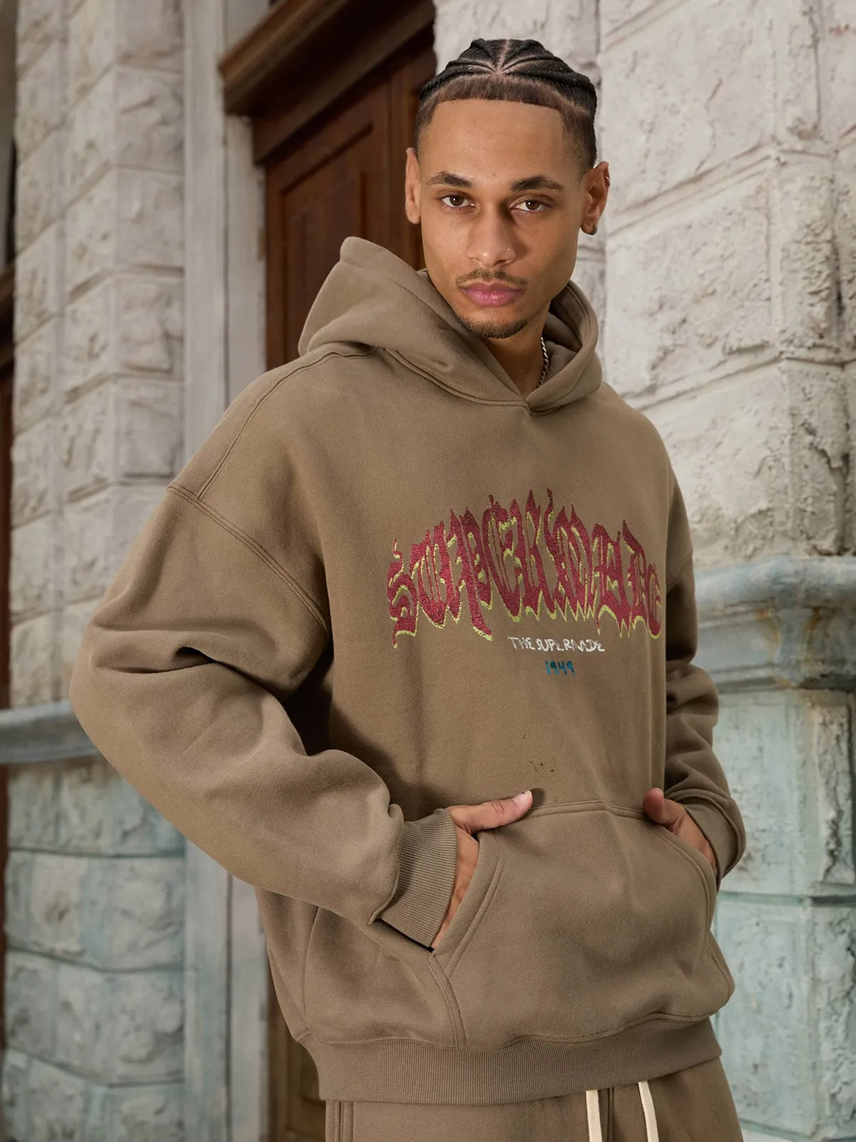 Thesupermade Oversized Graphic Hoodie Set sold by Thesupermade product image thumbnail 4