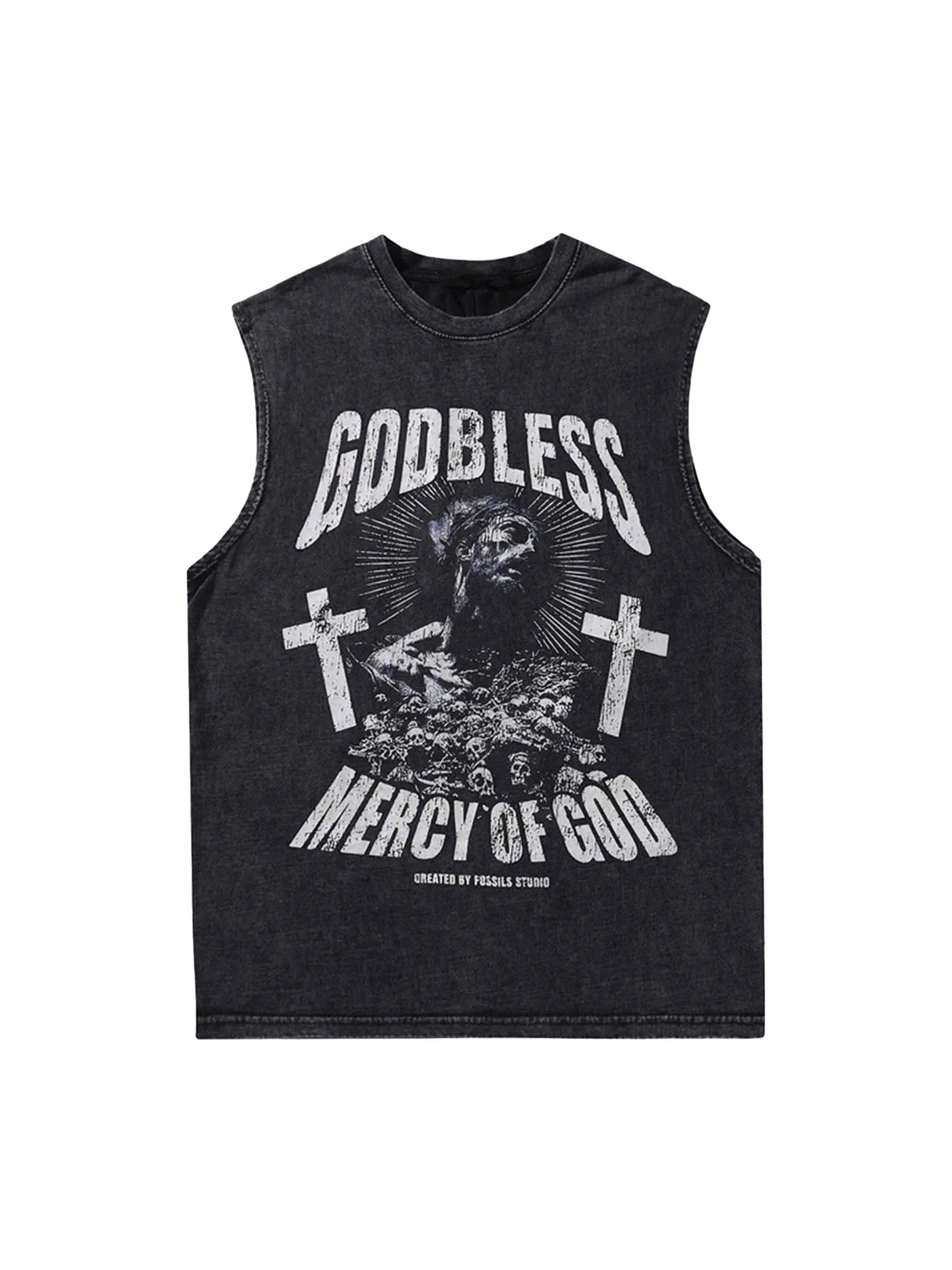 Thesupermade Vintage Aged Portrait Vest sold by Thesupermade