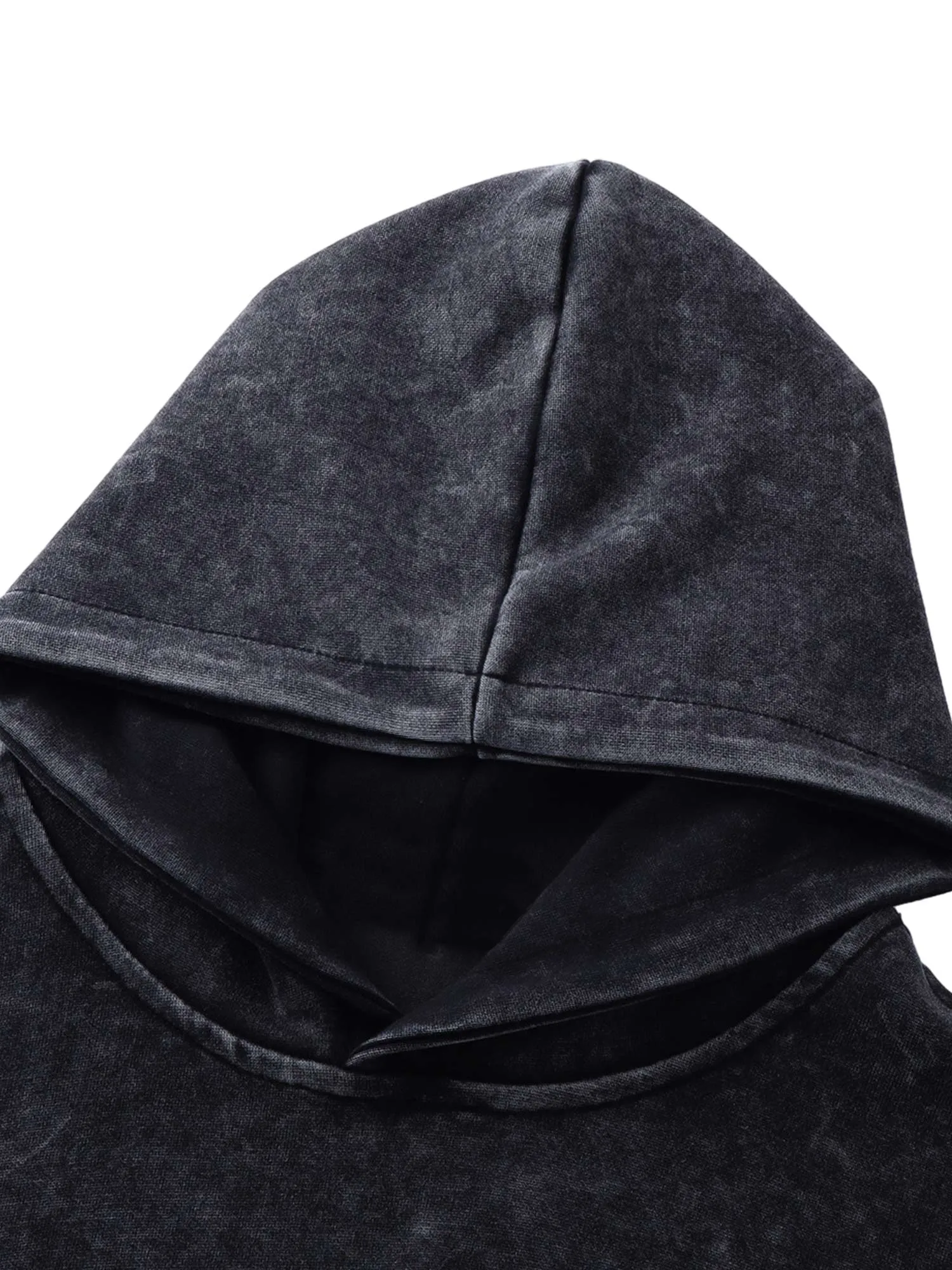 Thesupermade Washed Flame Printed Hooded Fleece Sweatshirt sold by Thesupermade product image thumbnail 5