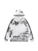 Thesupermade Dirty Brush Painted Graffiti Hoodie sold by Thesupermade