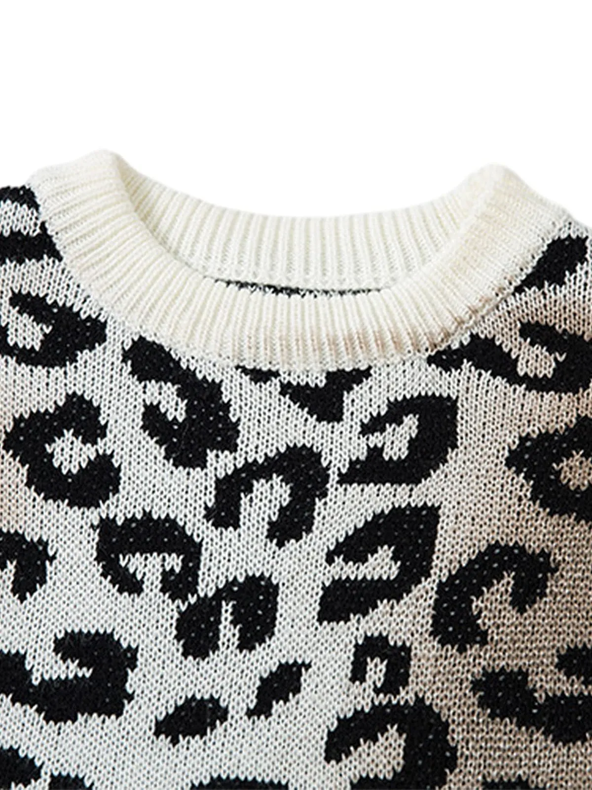 Thesupermade Tie-dye Cheetah Jacquard Sweater sold by Thesupermade product image thumbnail 5