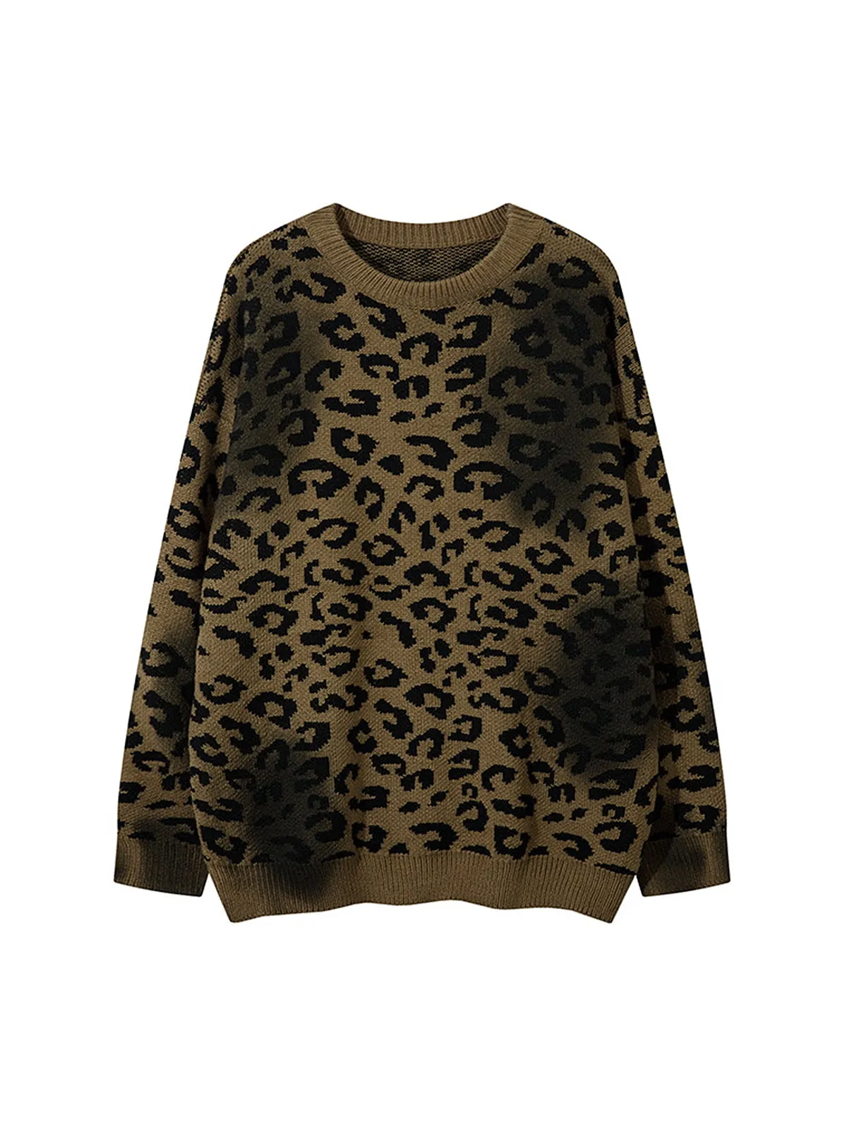 Thesupermade Tie-dye Cheetah Jacquard Sweater sold by Thesupermade