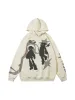 Thesupermade Abstract Angel Print Pullover Hoodie sold by Thesupermade