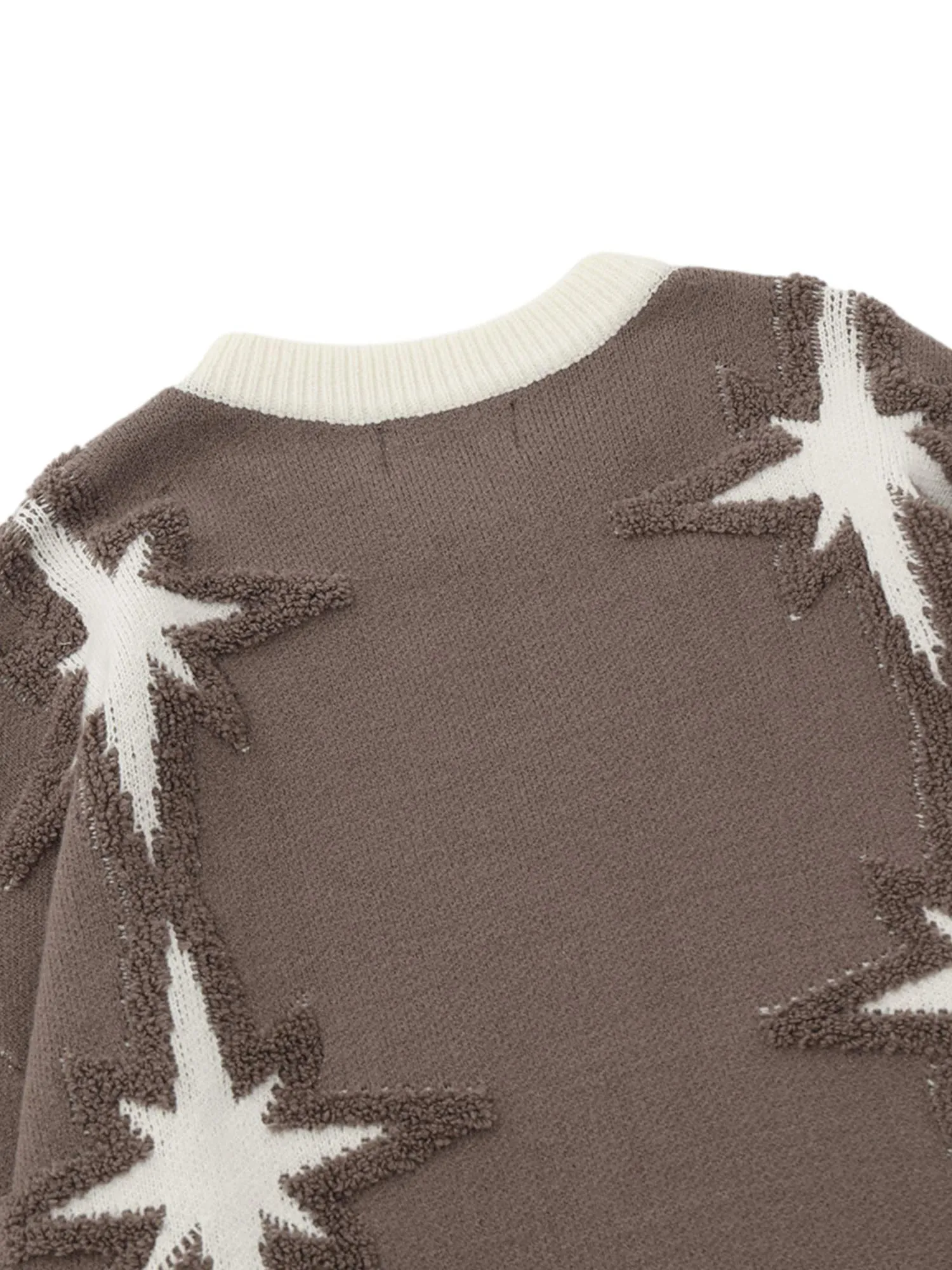 Thesupermade Star Jacquard Crew Neck Sweater sold by Thesupermade product image thumbnail 5
