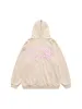 Thesupermade Star Stitching Cardigan Hooded Sweatshirt sold by Thesupermade