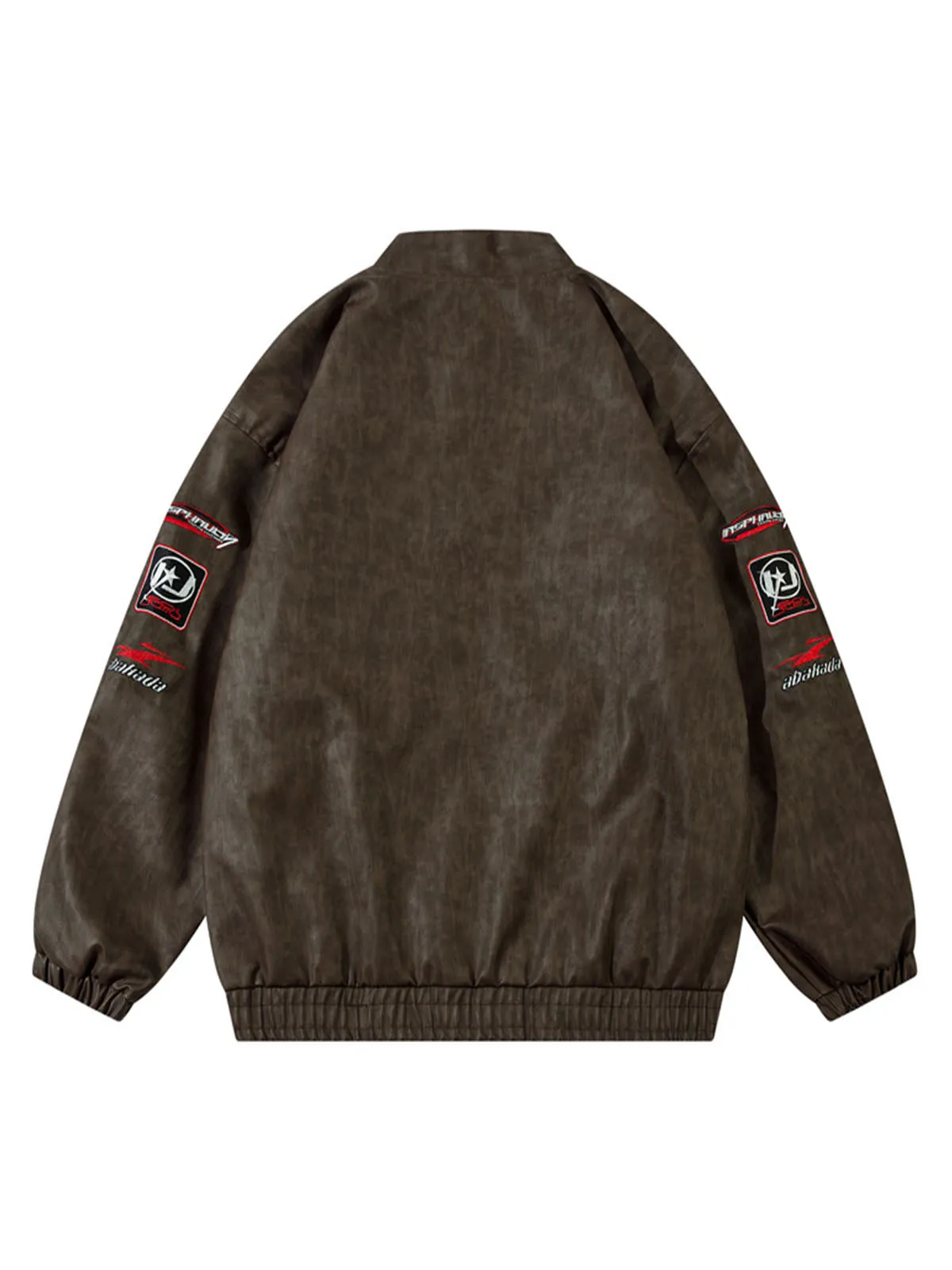 Thesupermade Contrast Stitching Motorcycle PU Leather Jacket sold by Thesupermade product image thumbnail 3