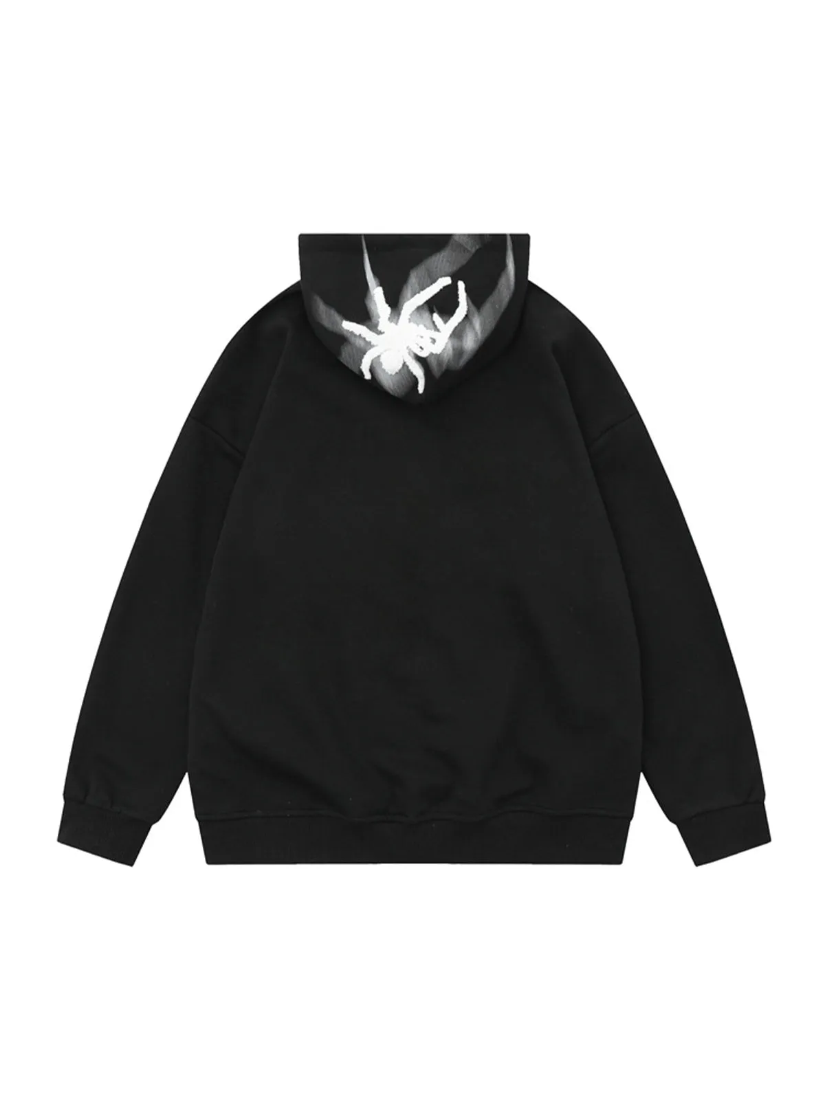 Thesupermade Flocked Spider Hooded Sweatshirt sold by Thesupermade product image thumbnail 3